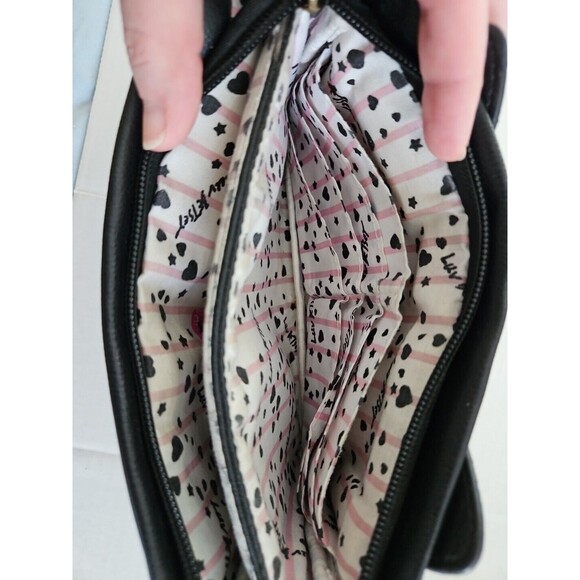 Luv Betsey Johnson Peek A Boo Peekaboo Cat Double Pouch Wristlet/Clutch Bag - Picture 5 of 9